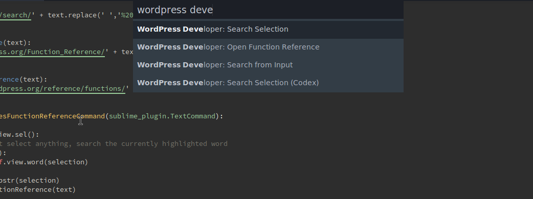 Command Menu
