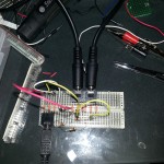 Reverse Audio Splitter Breadboard